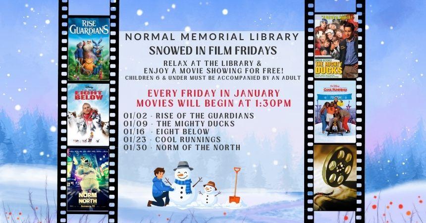 January's Free Friday Movies at the Library