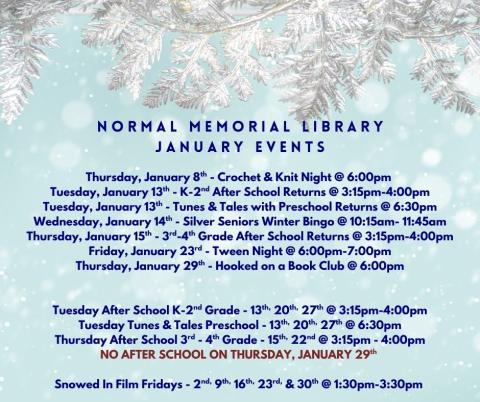 January 2026 Upcoming Events